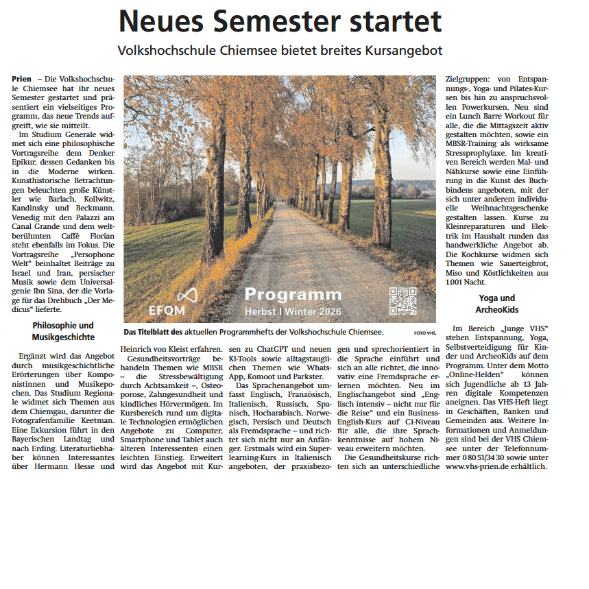 Öffnet die Seite 'Semesterstart-Artikel im OVB vom 02.10.2026'